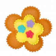 Applikation, floral, 28126-003, orange