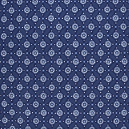 Jersey, Baumwolle, Ornament, 28259-960, blau