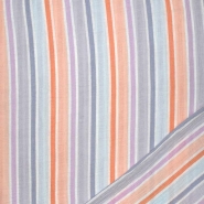 Musselin, doppelt, Streifen, 28409-001, orange-violett