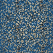 Baumwolle, Popeline, festlich, 28543-008, blau