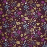 Baumwolle, Popeline, festlich, 28549-019, bordeaux