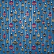 Baumwolle, Popeline, festlich, 28551-024, petrol