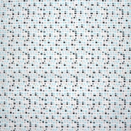 Baumwolle, Popeline, geometrisch, 28596, türkis-grau