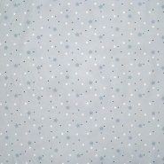 Baumwolle, Popeline, Sterne, 28604-02, grau-blau
