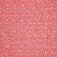 Baumwolle, Popeline, floral, 28608-02, orange-rot