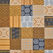 Baumwolle, Popeline, geometrisch, 28611-02, gelb