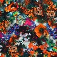 Gewebe, Viskose, floral, 28679-02