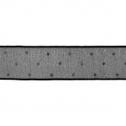 Band, Organza, 25 mm, 28760-002, schwarz