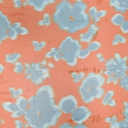 Chiffon, Polyester, digital, abstrakt, 28788-17, orange
