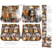 Deko, Druck, digital, retro, Tasche, 28986