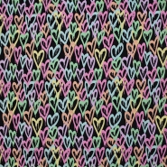 Jersey, Baumwolle, digital, Herzen, 29021-20