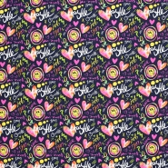 Jersey, Baumwolle, digital, 28981-15, schwarz