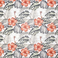 Kunstleder, digital, floral, 28238-169