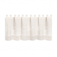 Halbvorhang, Ornament, 150 x 45 cm, 29081-02, sahne