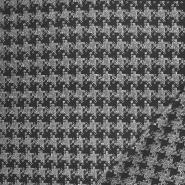 Jacquard, beidseitig, geometrisch, 29106-737, silbern-schwarz