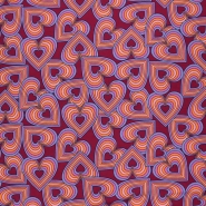 Jersey, Baumwolle, Herzen, 29163-002, violett