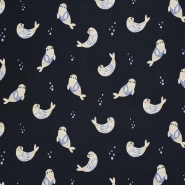 Jersey, Baumwolle, digital, Tiere, 29164-003, blau