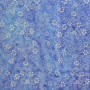 Baumwolle, Popeline, Batik, Ornament, 29210-001, blau