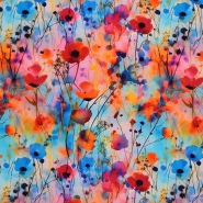 Jersey, Baumwolle, floral, 29109-525