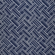 Wirkware, dicht, geometrisch, 29263-9, blau