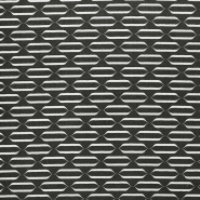 Gewebe, elastisch, geometrisch, 29264-10, schwarz