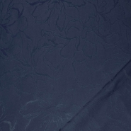 Gewebe, Viskose, floral, 29271-9, dunkelblau