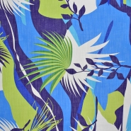 Gewebe, dünn, Baumwolle, Natur, 29298-12, blau