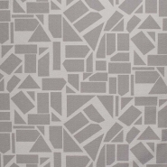 Gewebe, elastisch, geometrisch, 29321-4, grau-beige