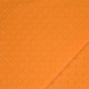Gewebe, elastisch, geometrisch, 29332-16, orange