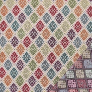 Dekojacquard, beidseitig, geometrisch, 29368-10