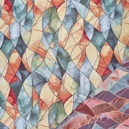 Dekojacquard, beidseitig, abstrakt, 29372-10