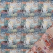 Dekojacquard, beidseitig, abstrakt, 29402-197, blau