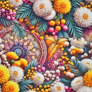 Deko, Druck, digital, floral, 29405-5418