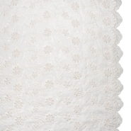 Baumwolle, Popeline, Stickere, floral, 29437-22, sahne