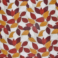 Deko, Druck, pflanzlich, 27849-133, bordeaux