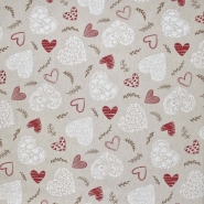 Deko, Druck, imprägniert, Herzen, 29432-120