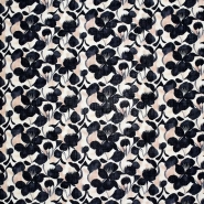 Gewebe, Viskose, Leinen, floral, 29439-20