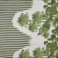 Gewebe, Viskose, Satin, Natur, 29444-18, grün