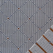 Dekosamt, beidseitig, Lindon, geometrisch, 29454-37