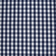 Baumwolle, Popeline, Karo, 29460-17, dunkelblau