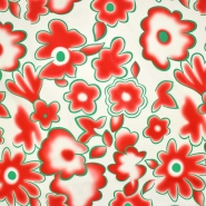 Baumwolle, Popeline, Elastan, floral, 29467-04, rot