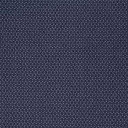 Bengalin, elastisches Gewebe, geometrisch, 29473-23, dunkelblau