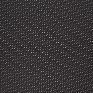 Bengalin, elastisches Gewebe, geometrisch, 29473-28, schwarz