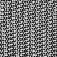 Bengalin, elastisches Gewebe, abstrakt, 29473-35, schwarz-weiß