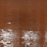 Kunstleder Kroko, Lack, 29491-03, braun