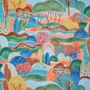 Deko, Druck, Samt, Natur, 29509-20