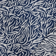 Dekojacquard, beidseitig, tierisch, 29533-3, blau