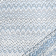 Jacquard, beidseitig, geometrisch, 29556-673, blau