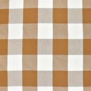 Deko, Baumwolle, Karo, 29610-7, ocker