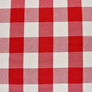 Deko, Baumwolle, Karo, 29610-5, Rot